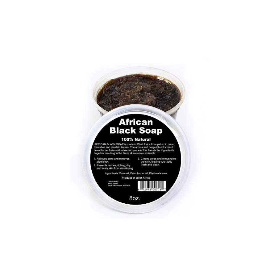 African Black Soap 100% Natural (8oz)
