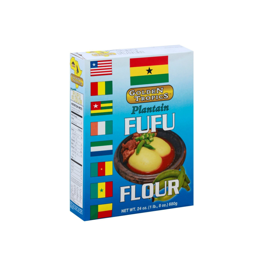 African Delights Golden Tropics Plantain Fufu Flour (680g)