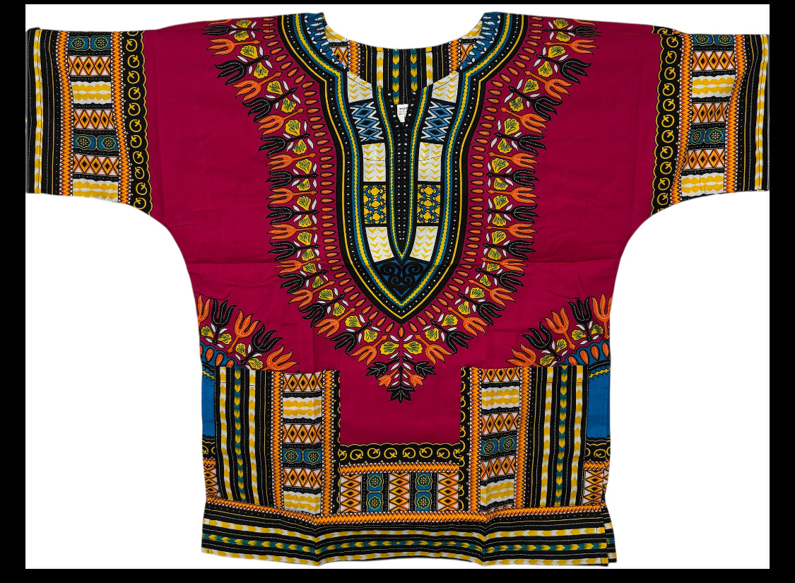 Traditional Dashiki : Fuchsia SM