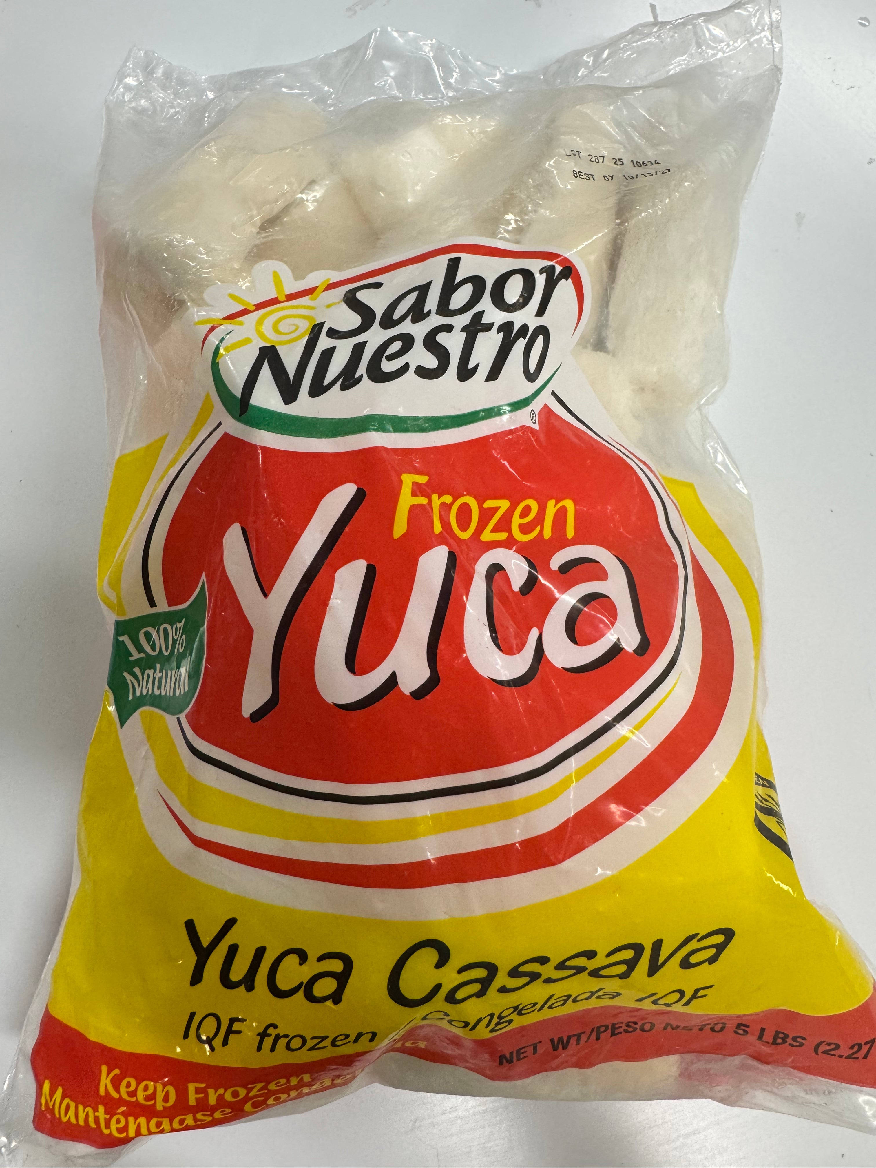 Frozen Yuca Cassava 5 Lbs